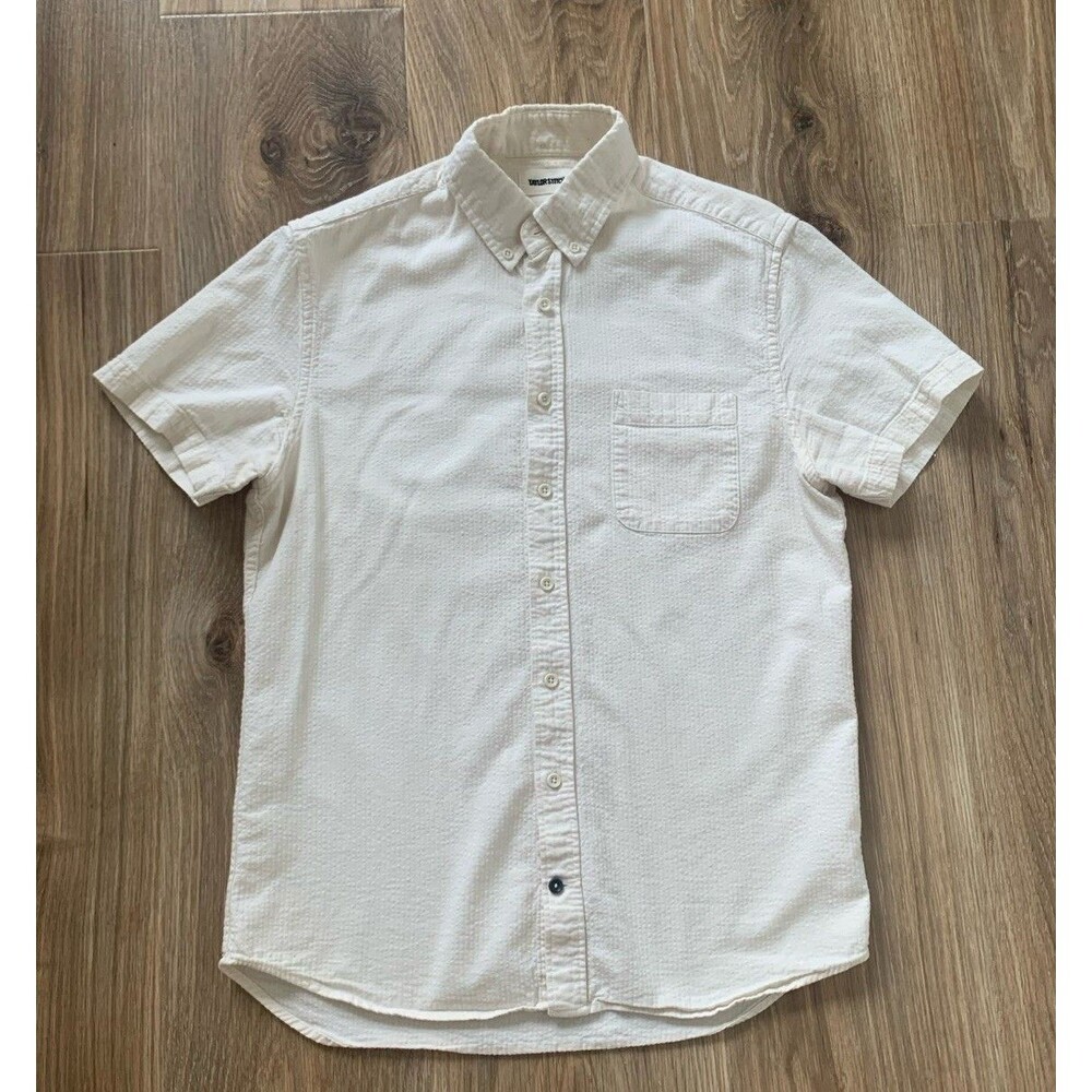 Taylor Stitch Short Sleeve Jack Shirt Mens Shirt 38  Button Down Natural S